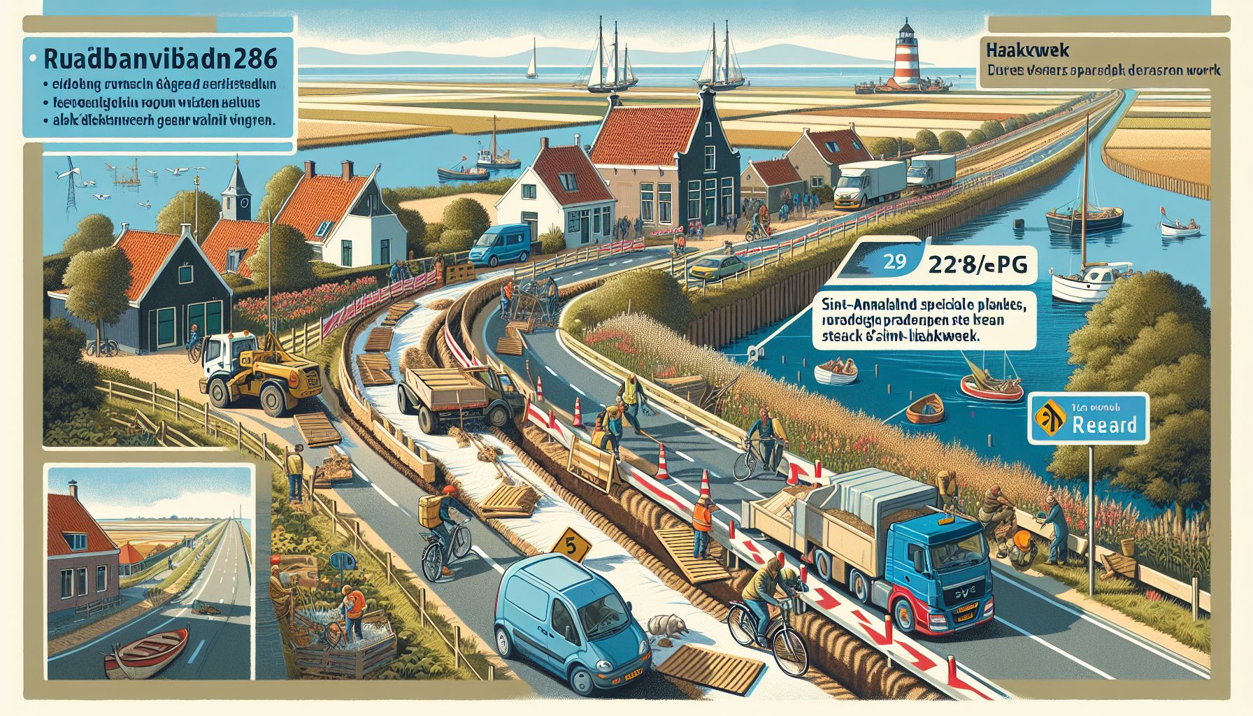 wegwerkzaamheden N286 veroorzaken verkeersomleiding