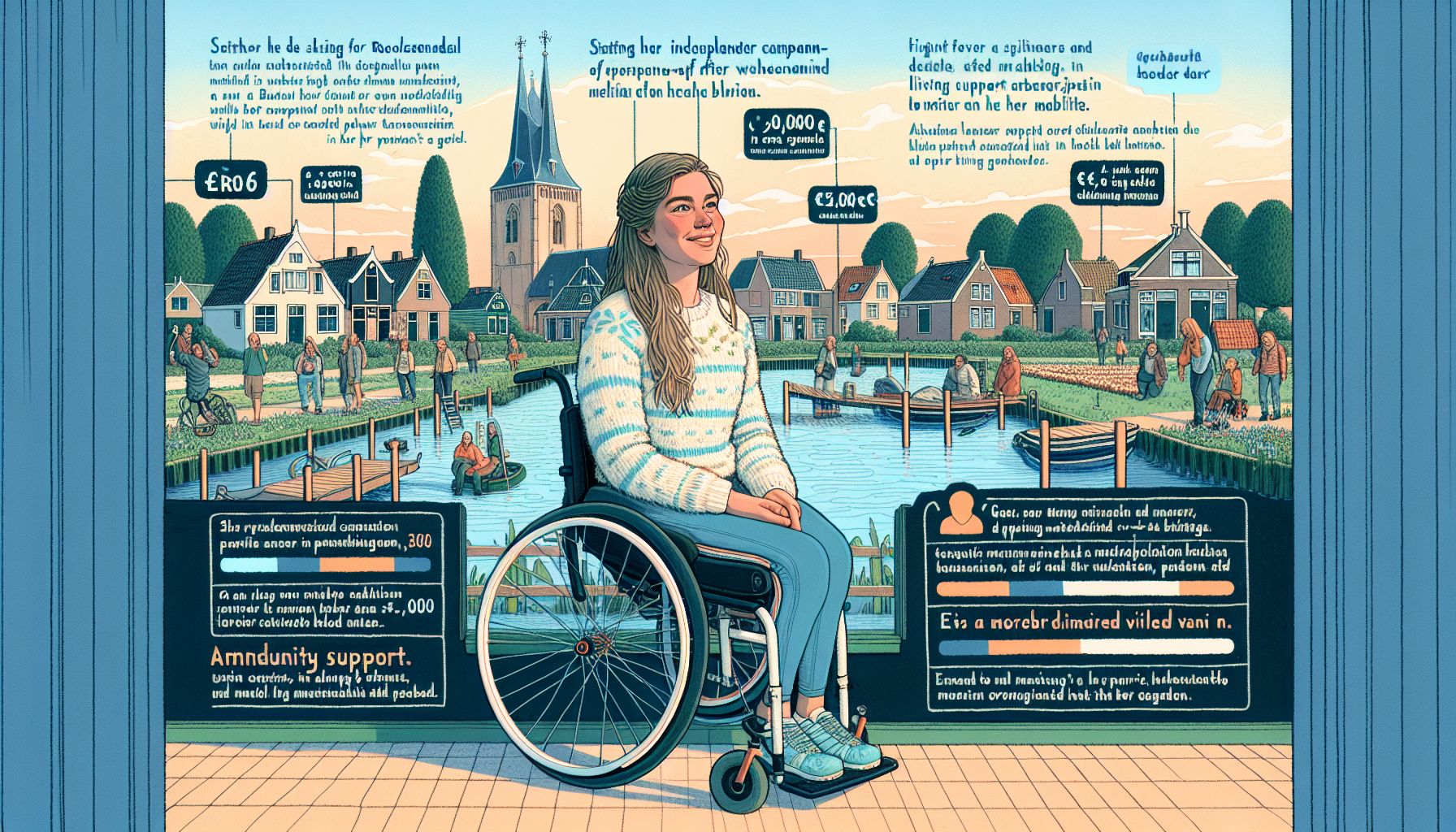 jonge vrouw strijdt voor vrijheid na ski-ongeluk