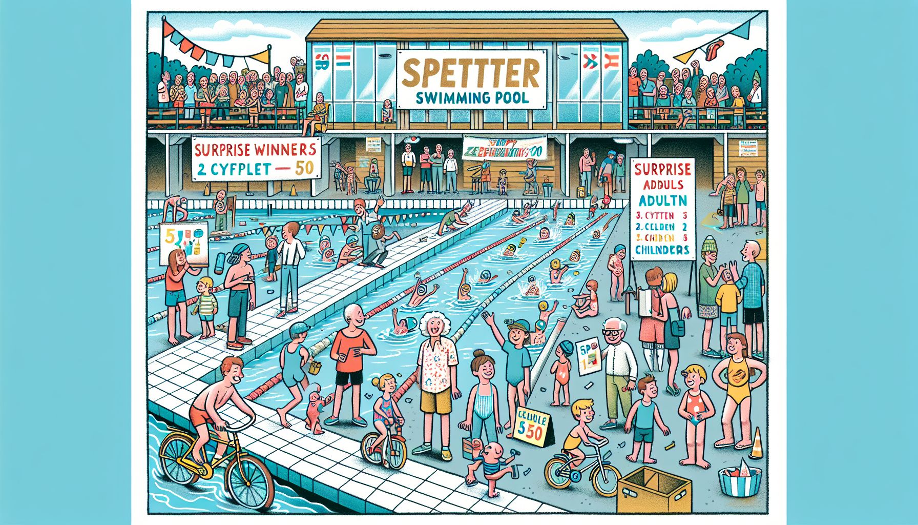 jubileumfeest zwembad de spetter: verrassende winnaars en activiteiten