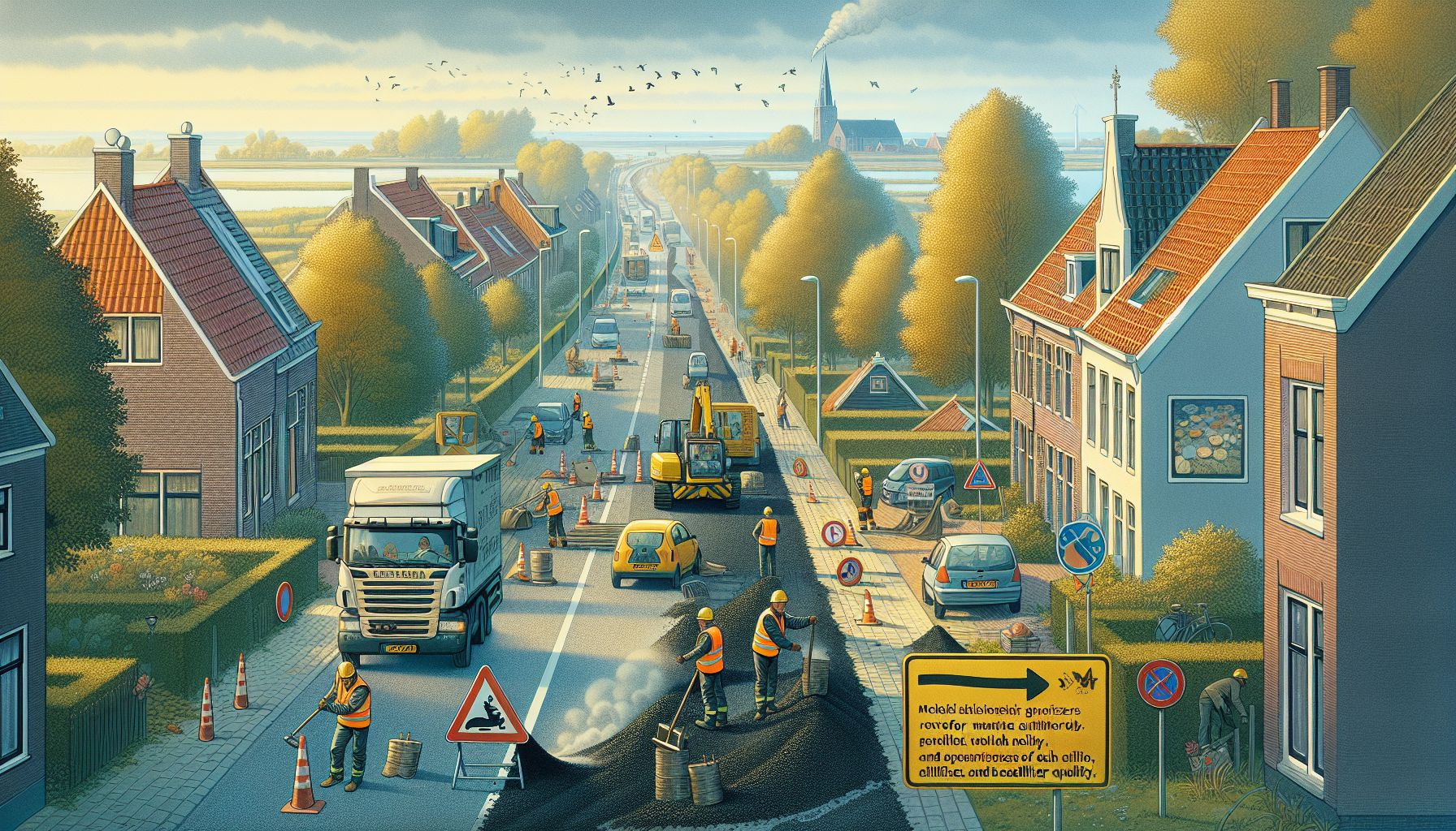 stil asfalt voor schonere lucht in tholen