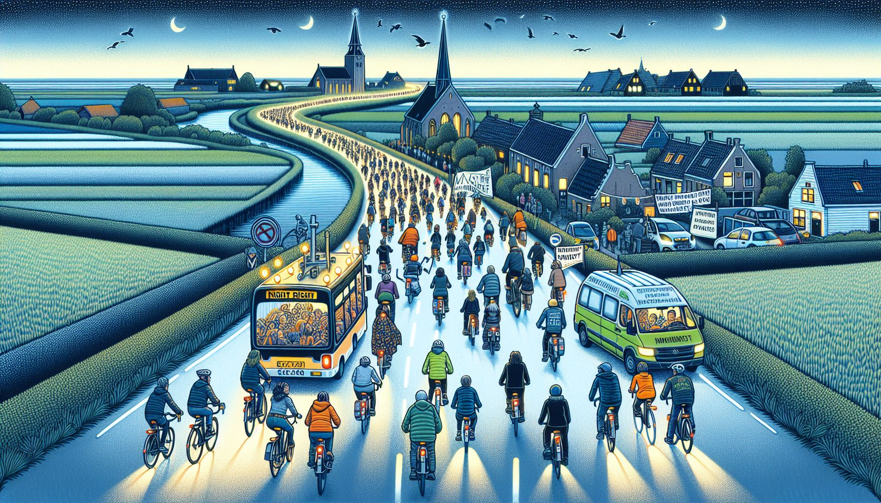 fietstocht benadrukt dringende noodzaak voor veilige routes